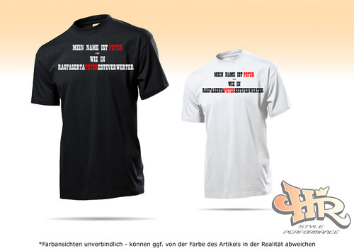 Fun shirt name peter lustig - name,